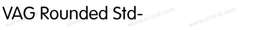 VAG Rounded Std字体转换